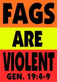 FAGS ARE VIOLENT