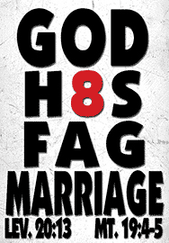GOD H8S FAG MARRIAGE