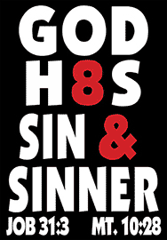 GOD H8S SIN & SINNER