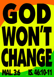 GOD WON'T CHANGE