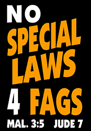 NO SPECIAL LAWS 4 FAGS