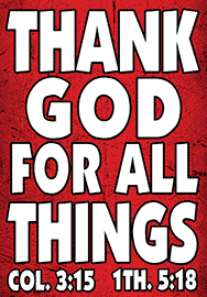 THANK GOD FOR ALL THINGS